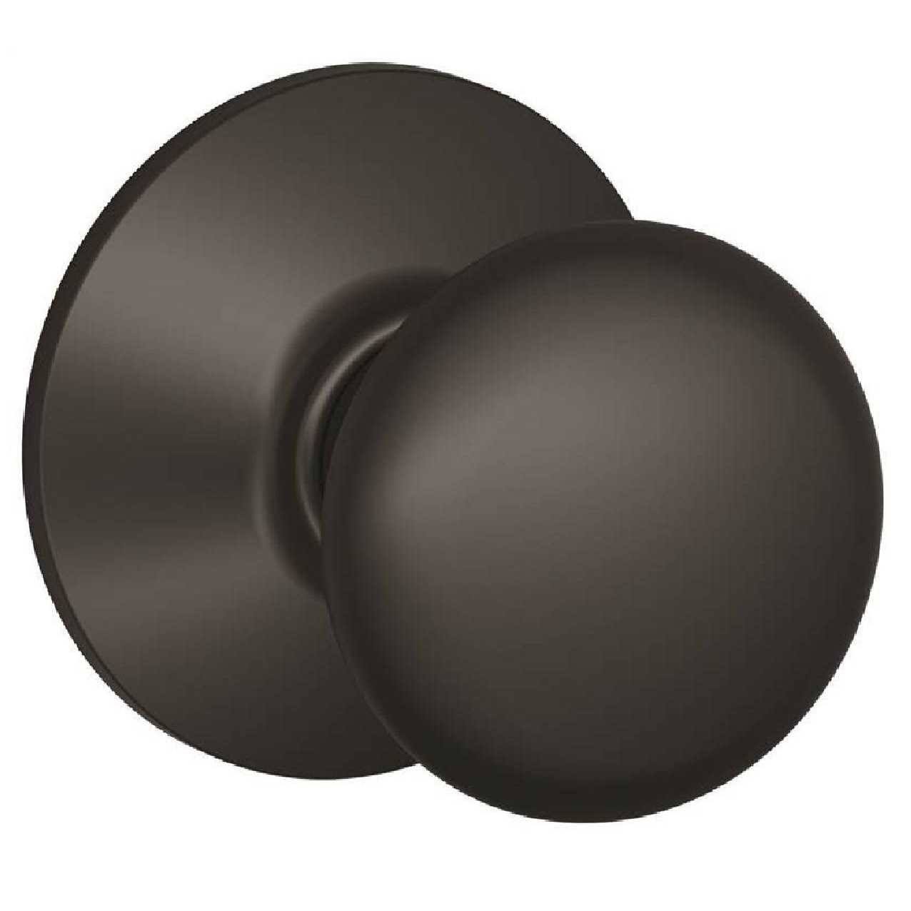 Schlage Plymouth Knob Passage- Matte Black