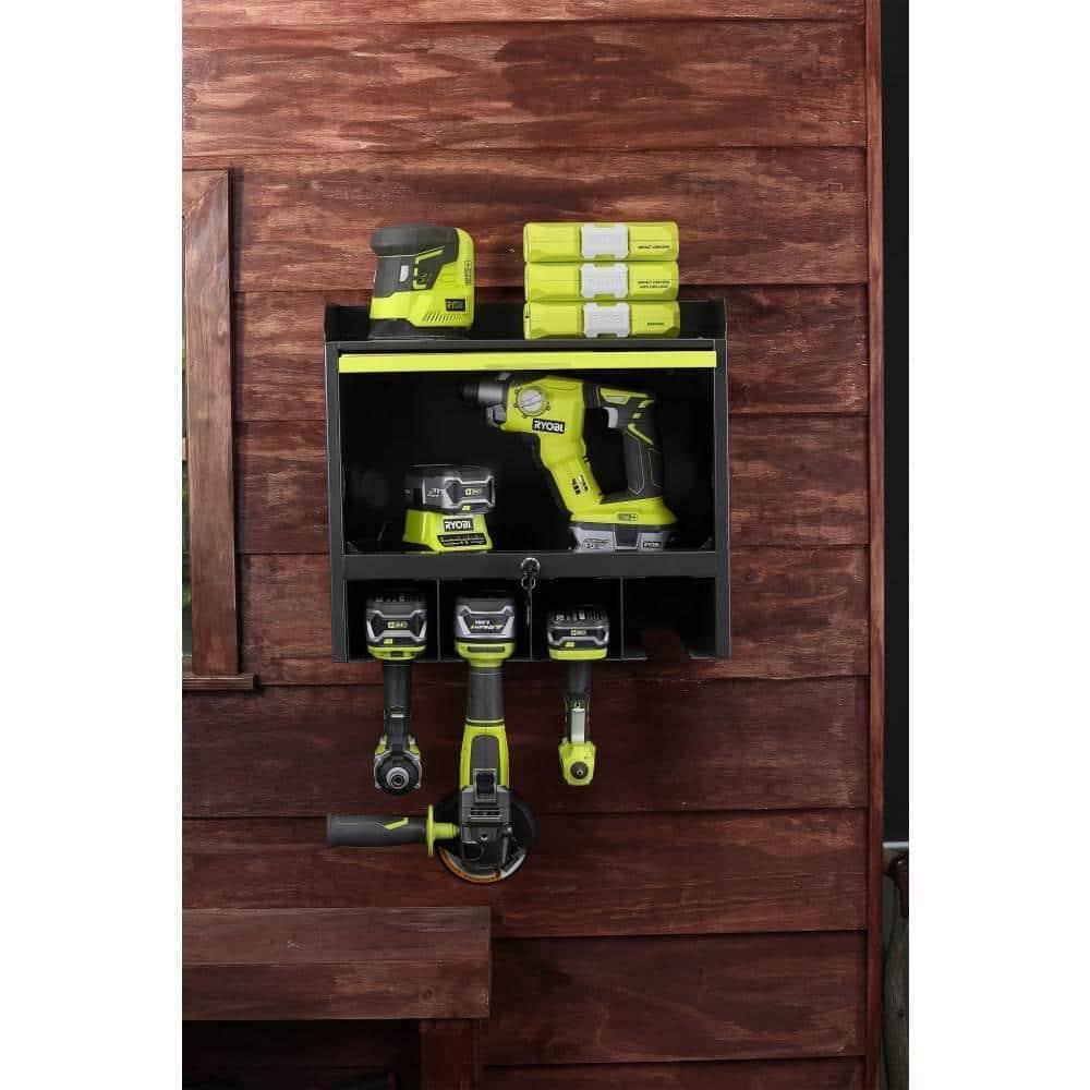 Steel 2-Shelf Wall Mounted Garage Cabinet (17 in W x 11 in H x 19 in D)