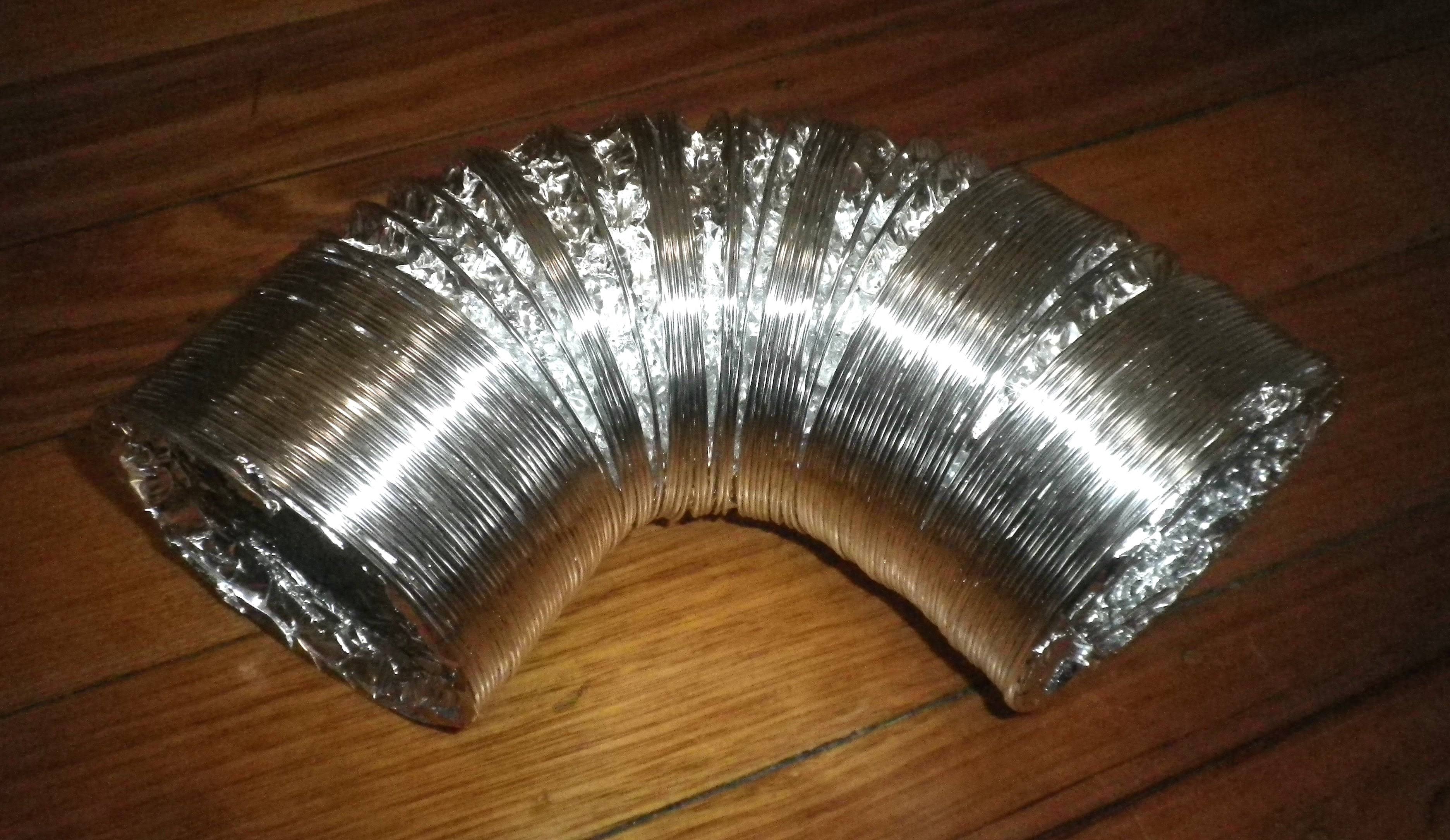 Deflecto F0408B Aluminum Flex Duct (5 Ply, 8ft, SUPURR-FLEX)