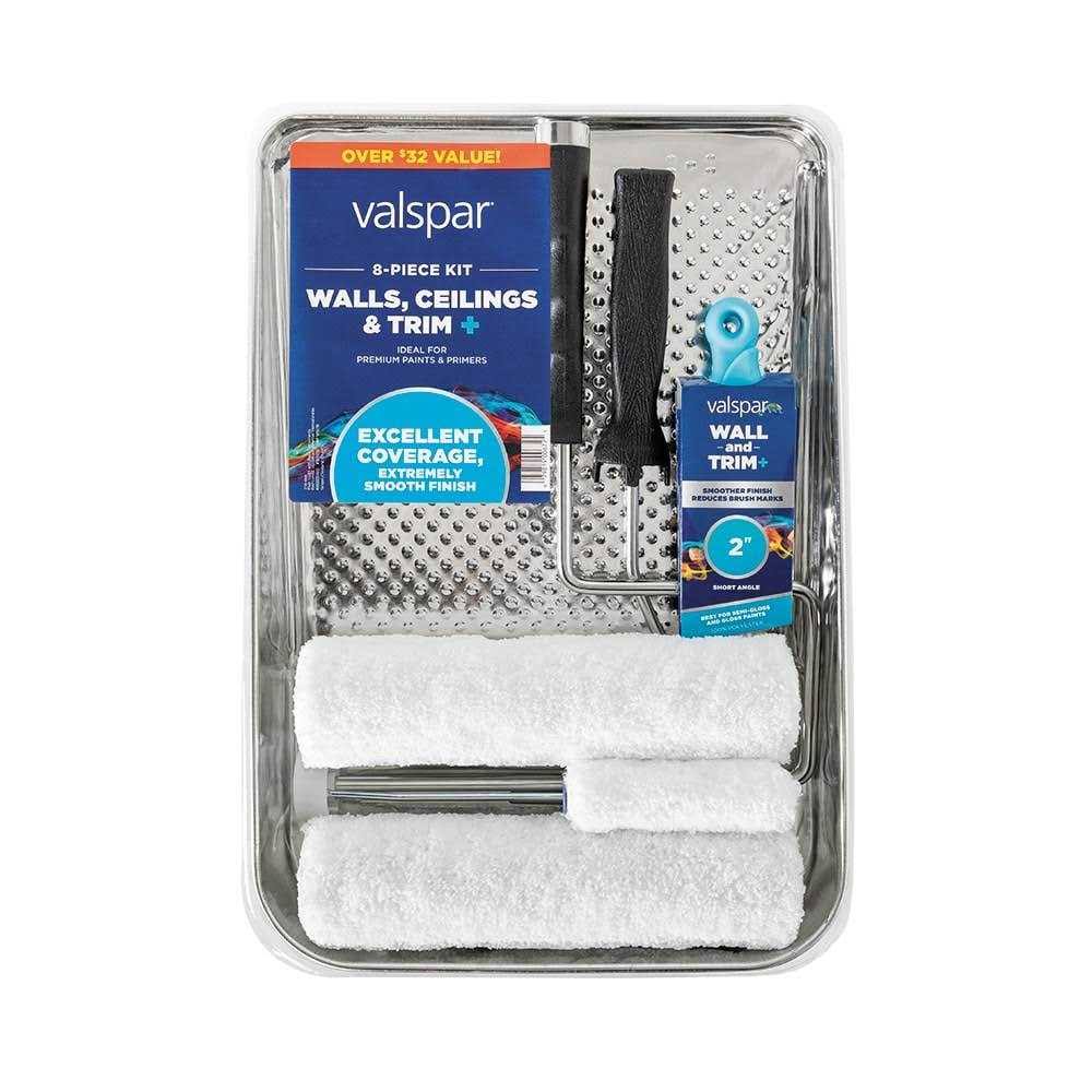 Valspar 8-Piece Microfiber Paint Roller Kit | 889905980