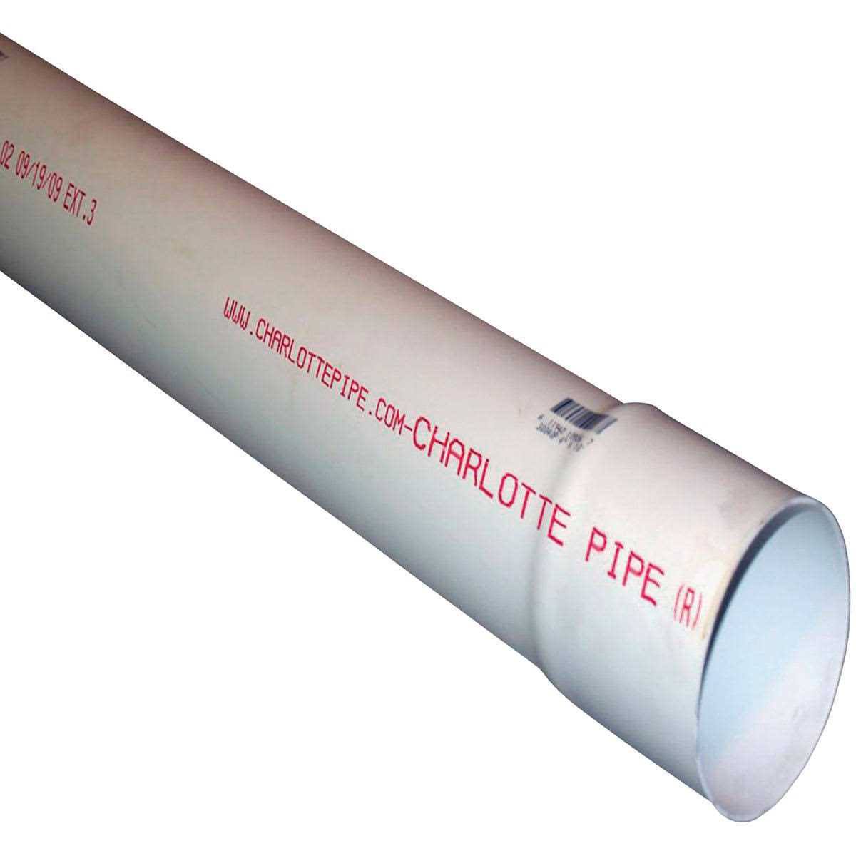 4-in x 10-ft Sewer Drain PVC Pipe