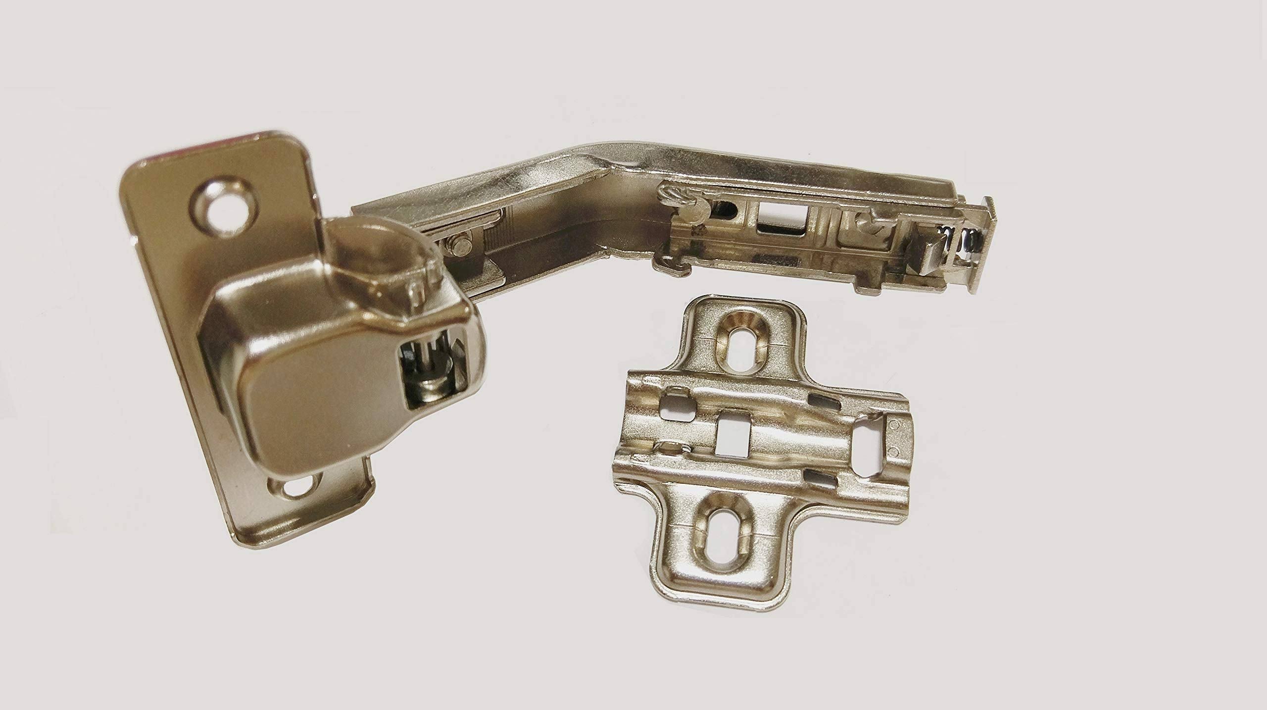 1 Piece Lazy Susan Hinge Face Frame Plate for Floded Door Kitchen Cabinet Corner Door Hinges Metal Lasy Susan Cabinet Corner Hardware Cabinet Door