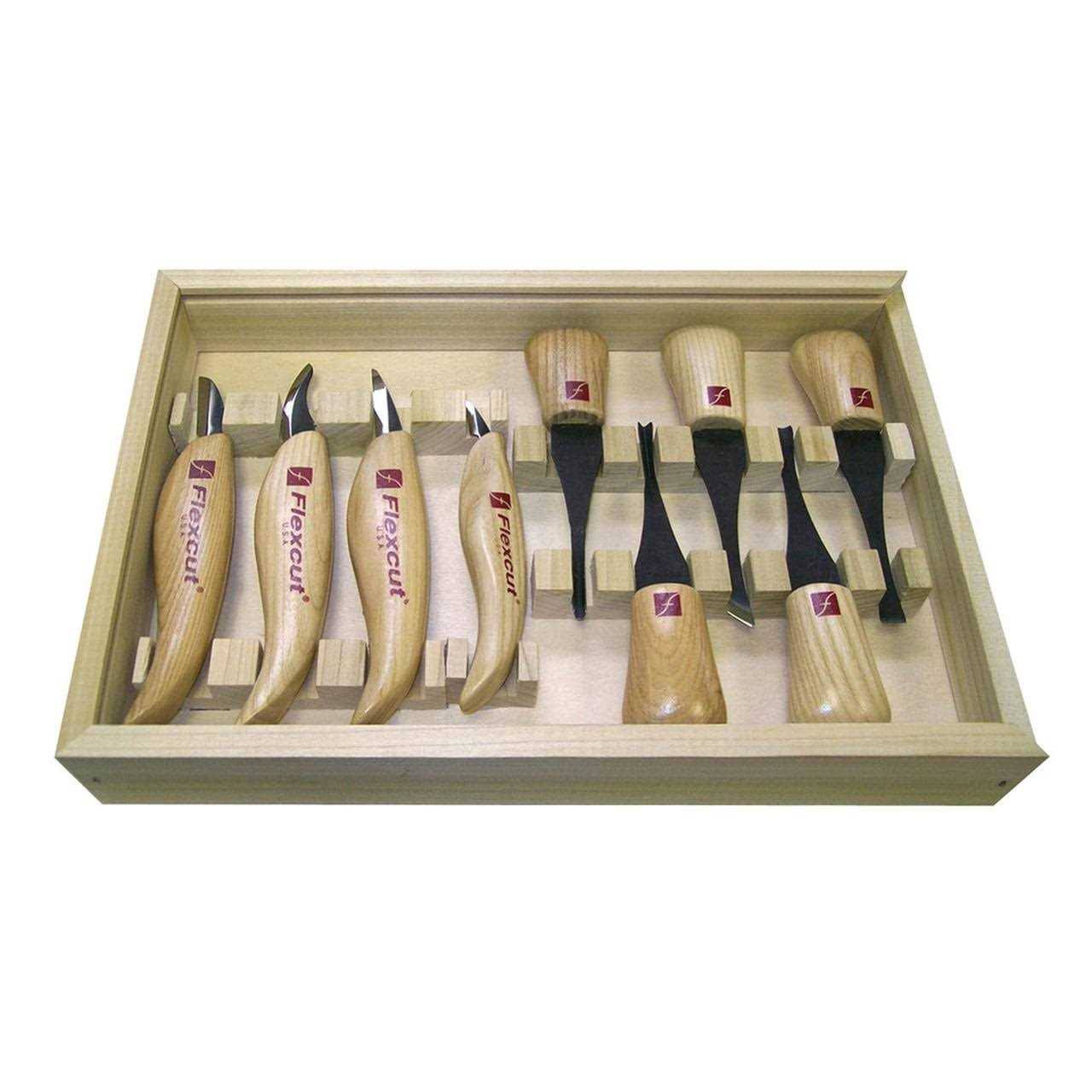 Flexcut Deluxe Palm and Knife Set