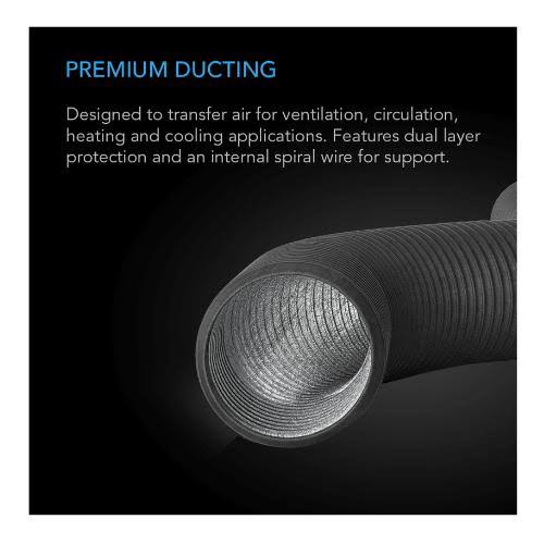 AC Infinity Flexible Four-layer Ducting, 25-ft Long, 12-Inch