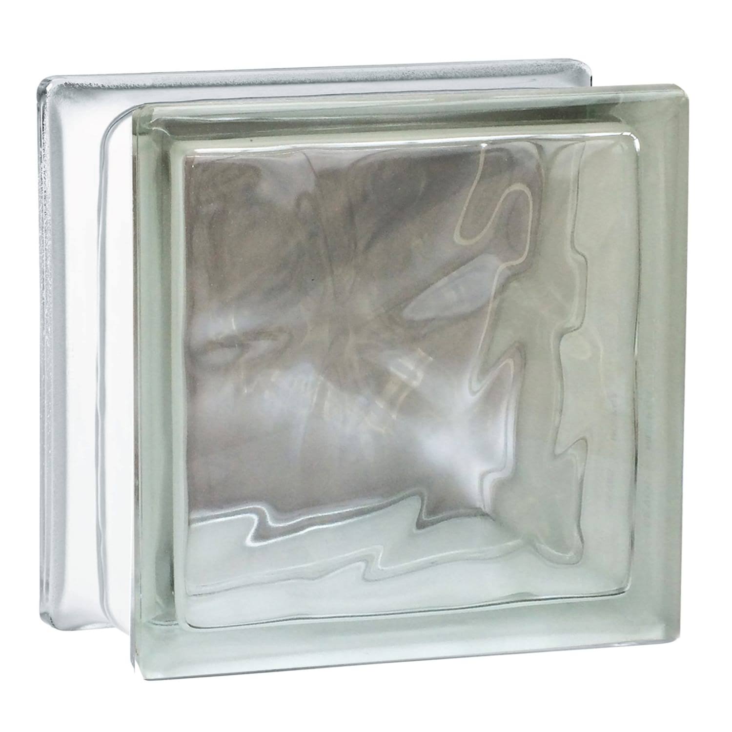 Seves 8 in. H x 8 in. W x 4 in. D Nubio Glass Block