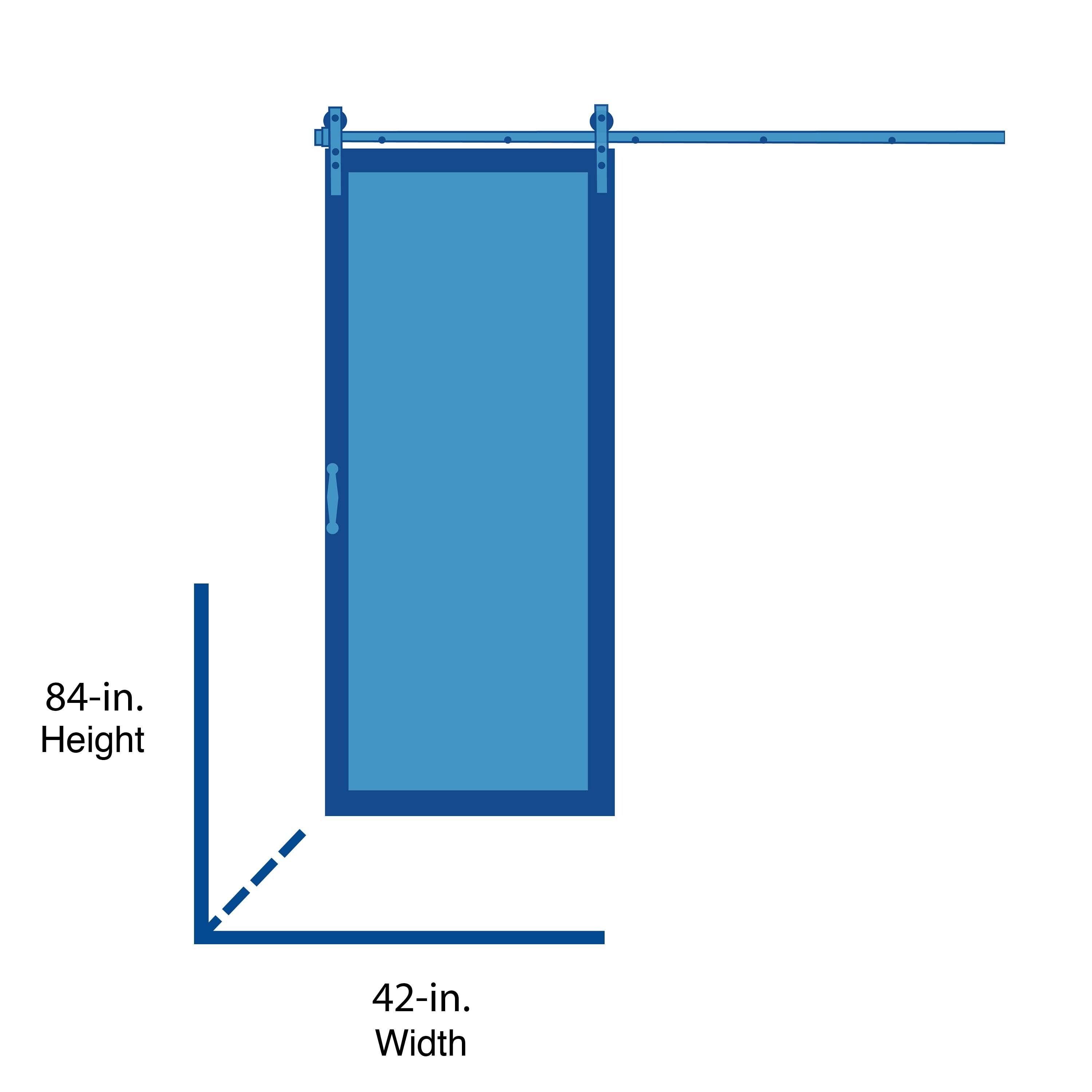 Montana White Ash Barn Door 42x84