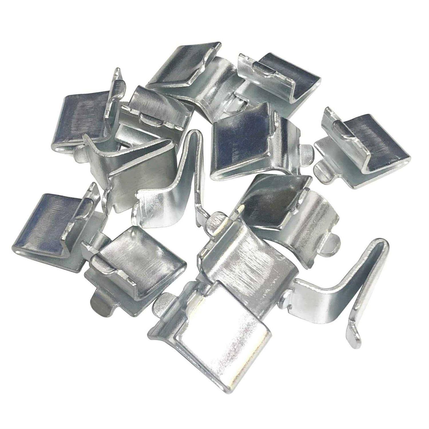 Bueyfolt Adjustable Steel Pilaster Shelf Support Clip- 14Pieces