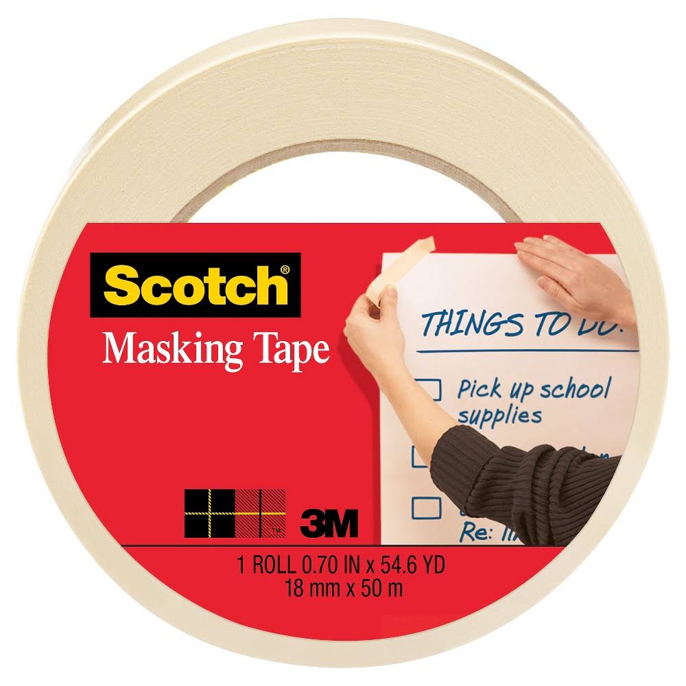 3M Scotch Home and Office Masking Tape, Tan