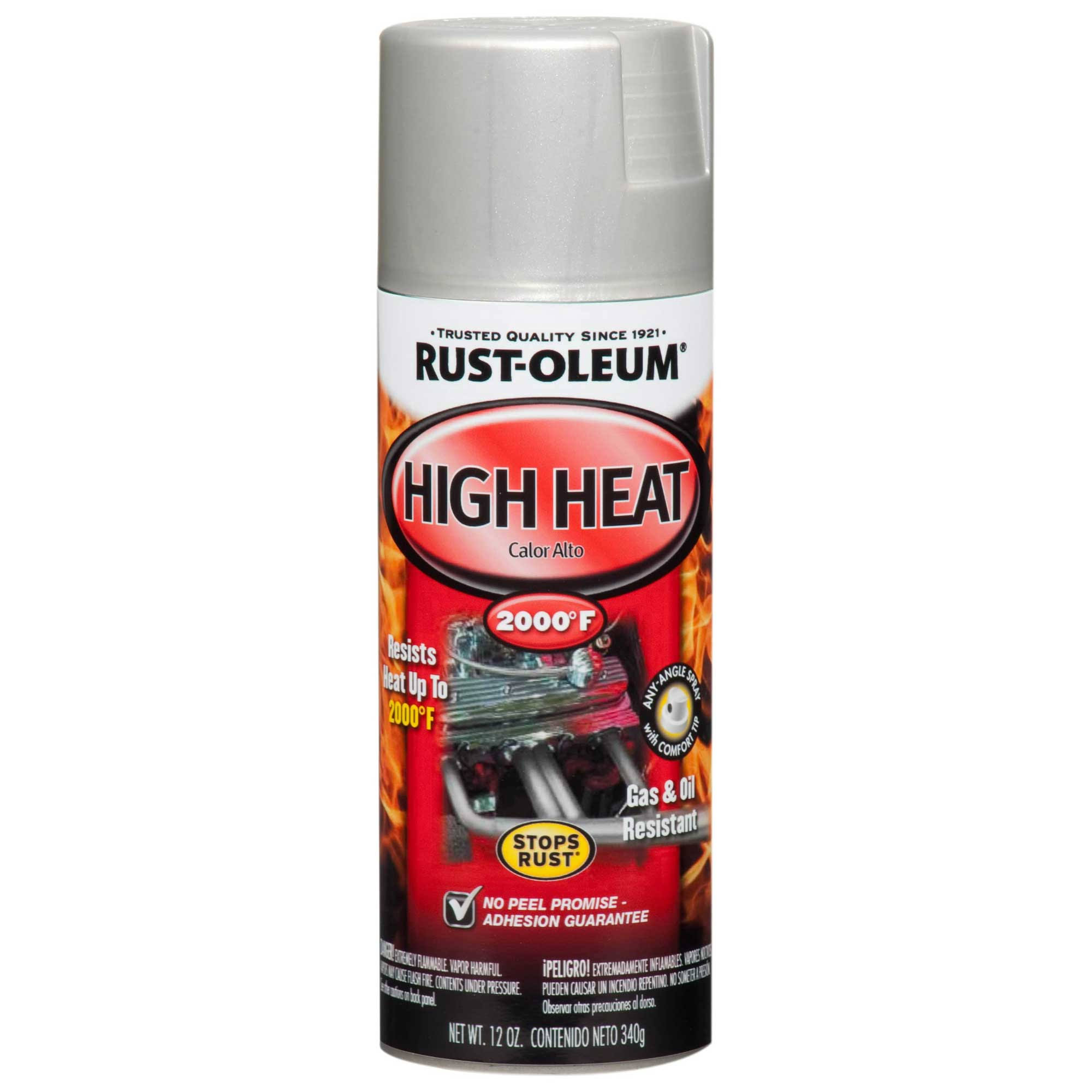 Rust-Oleum 248904 Automotive High Heat Spray Paint, 12 oz, Flat Aluminum