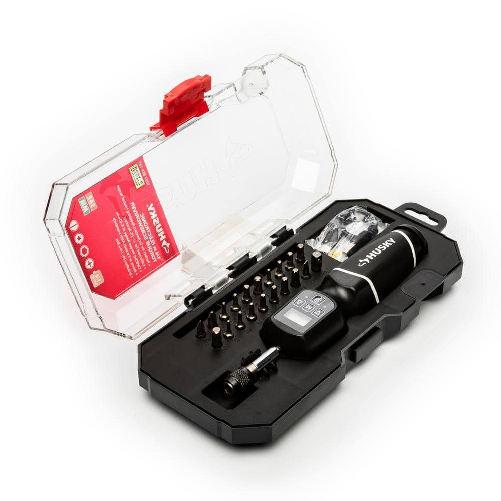 Husky 8-40 in./lbs. 1/4 in. Drive Electronic Torque Screwdriver