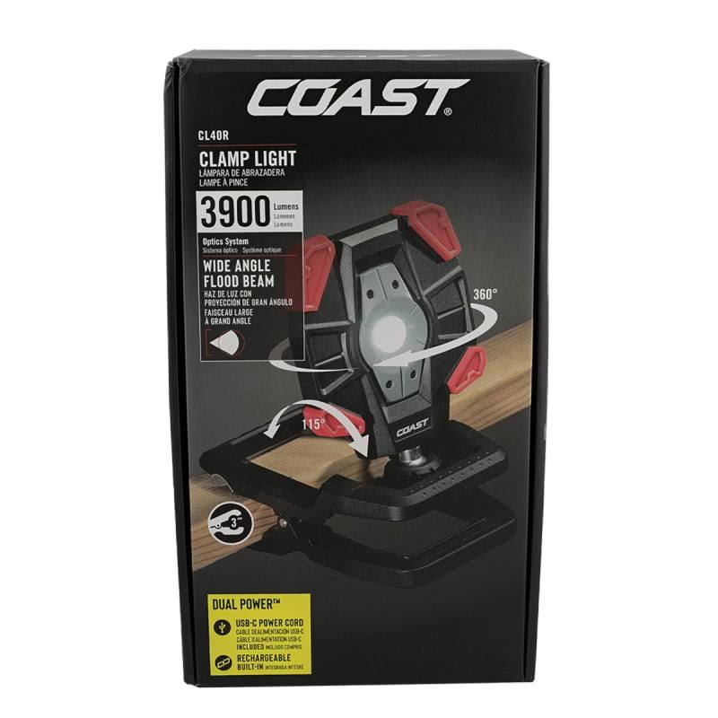 Coast 30685 CL40R Rechargeable Clamp Work Light