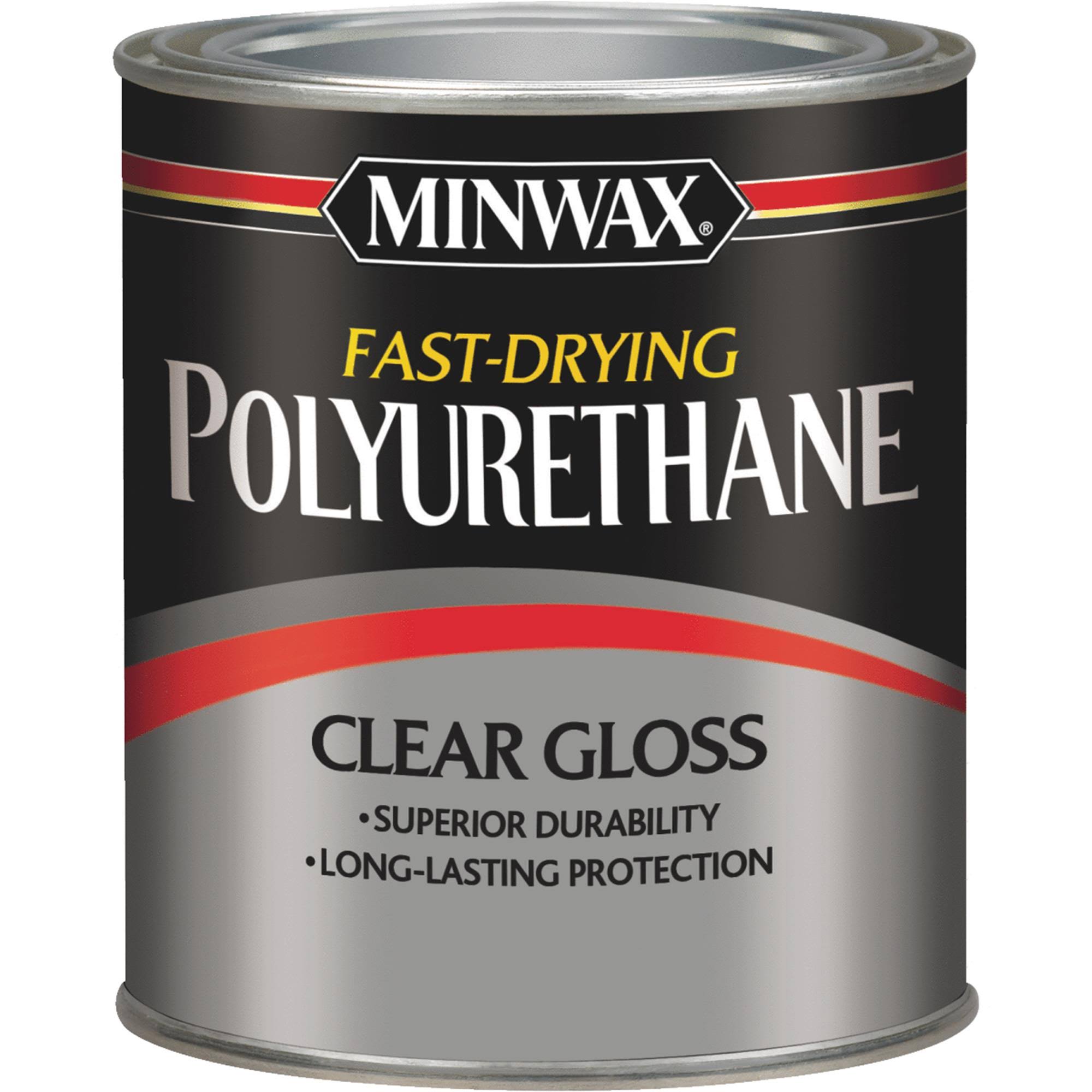 Minwax 63000 Fast-Drying Polyurethane, Clear- 1 qt can