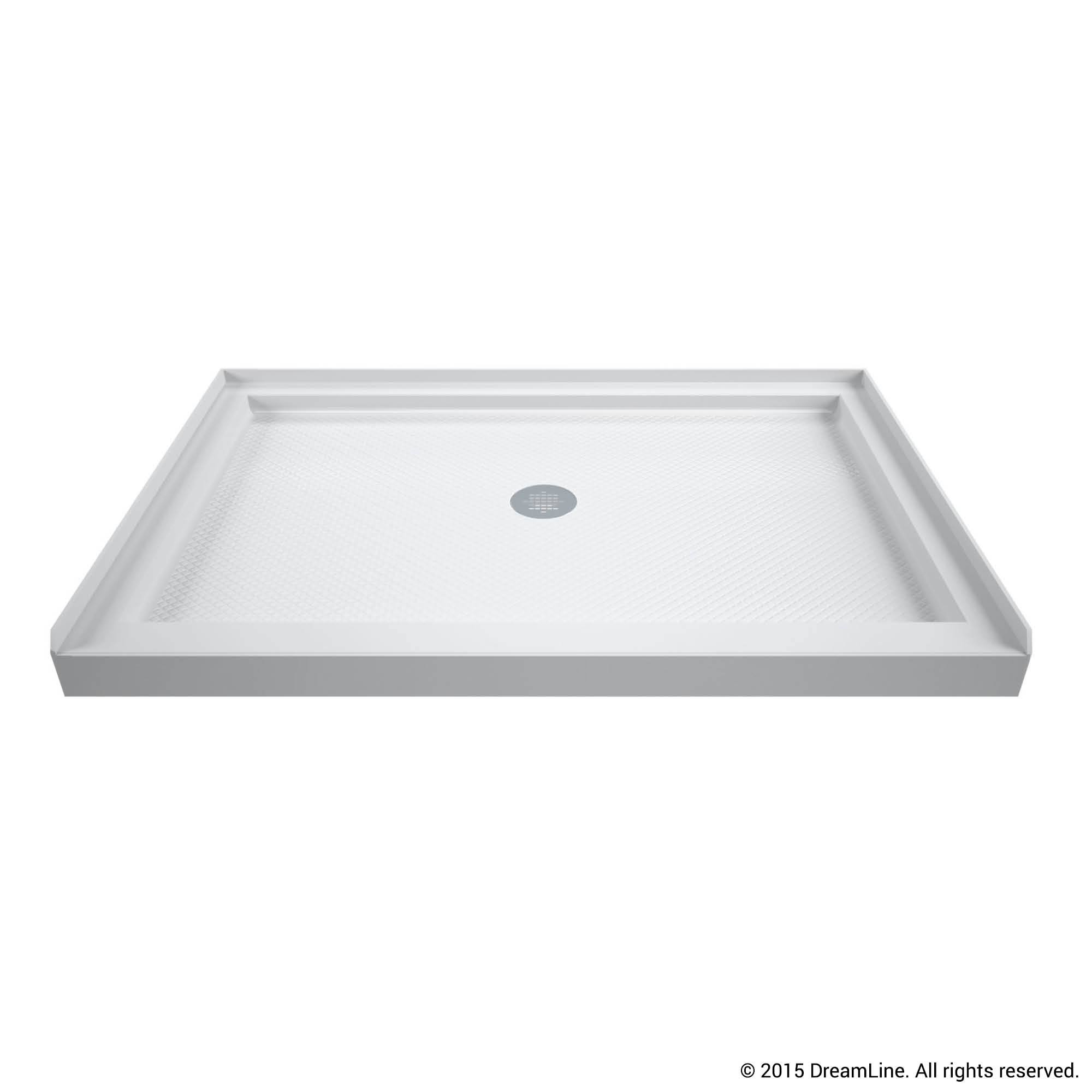 DreamLine DLT-1132480 Slimline 32 x 48 inch Single Threshold Shower Base Center Drain