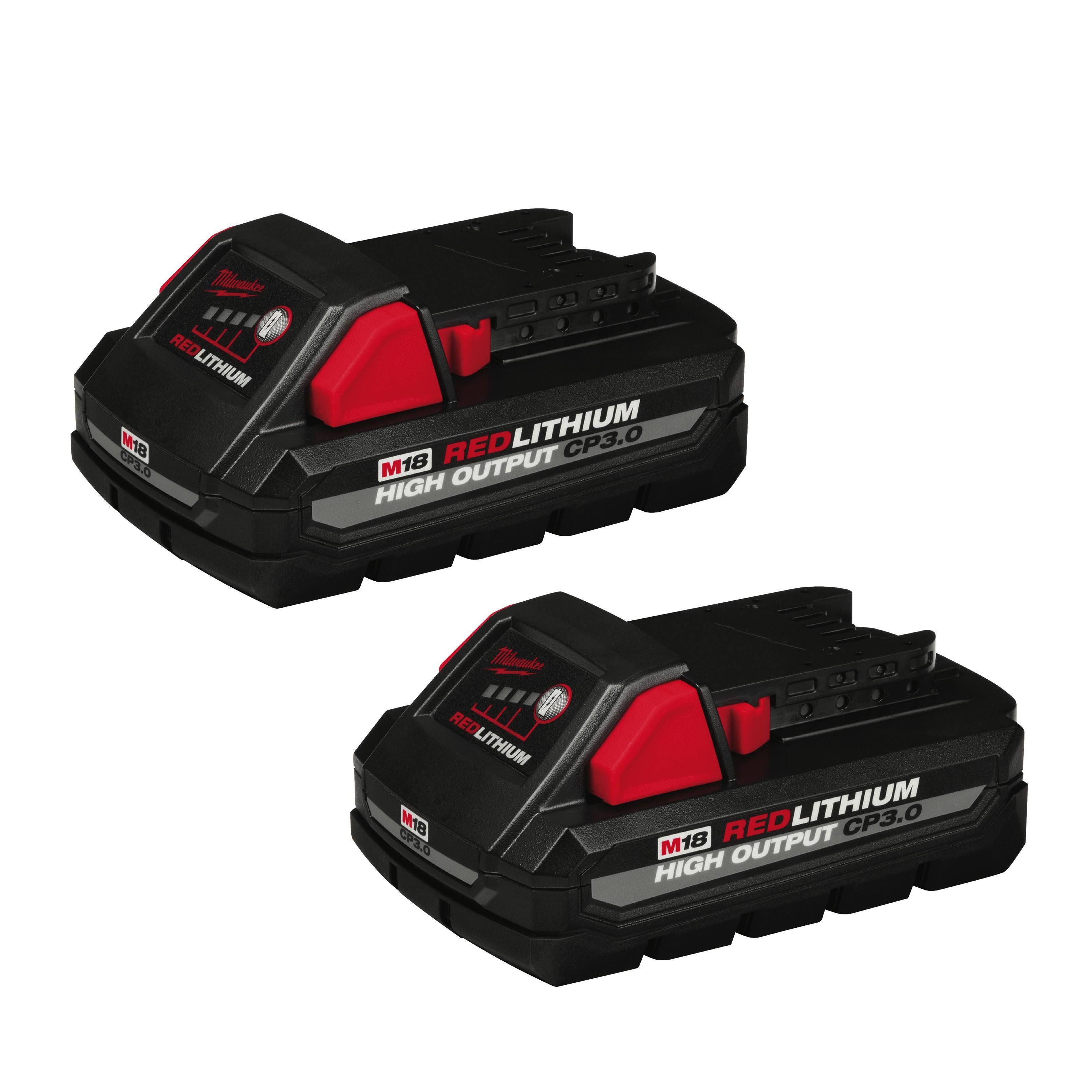 Milwaukee 48-11-1837 M18 CP3.0 Battery 2-Pack REDLITHIUM High Output