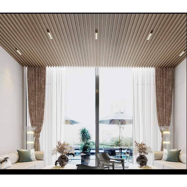 Ejoy WoodWallCladdingPanel_WWC_0020 93 in. x 6 in. x 0.8 in. Solid Wood Wall Cladding Siding Board (Set of 3-Piece)