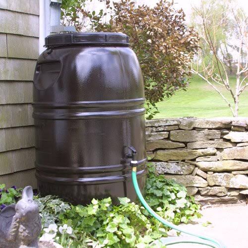 Great American Rain Barrel 60 Gallon Rain Barrel, Brown