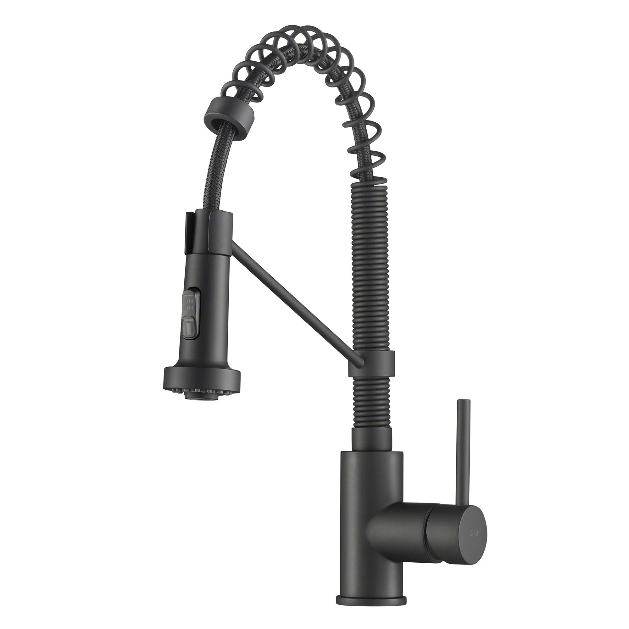 Kraus KPF-1610MB Bolden Kitchen Faucet & Pull-Down Sprayhead, 18