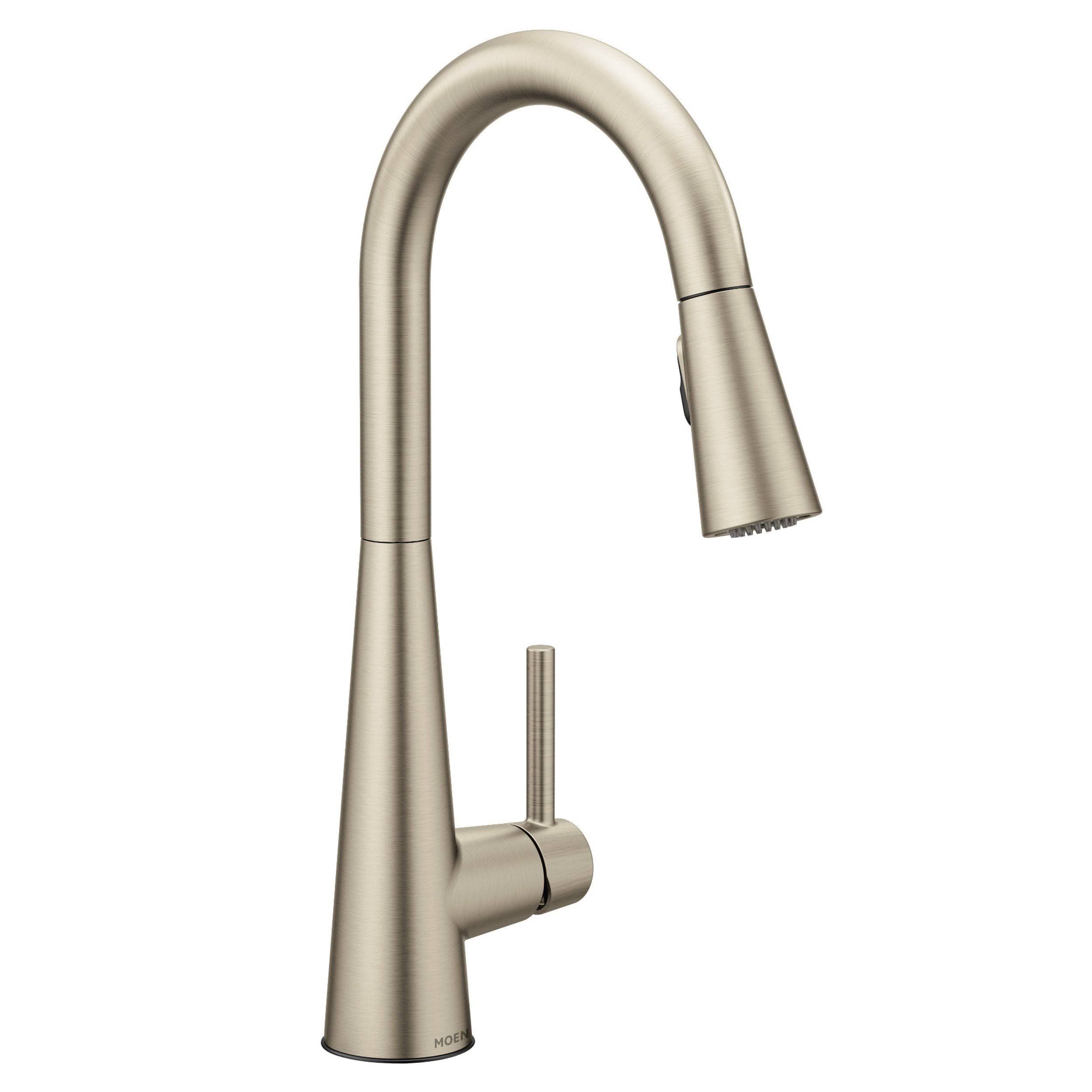 Moen 7864SRS Sleek One-Handle Pulldown Kitchen Faucet Spot Resist Stainless