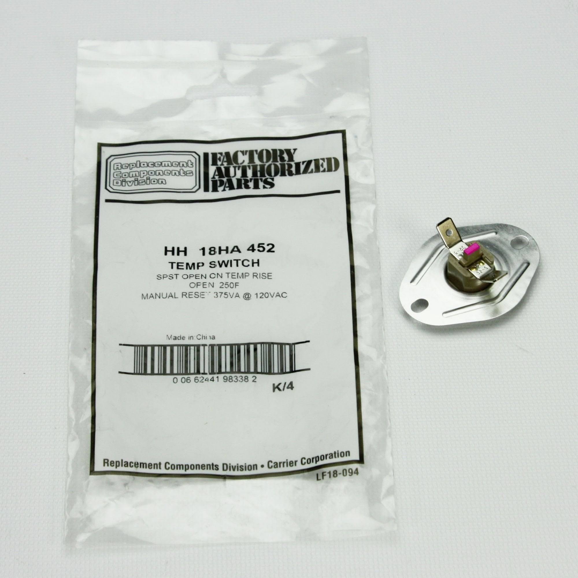 Carrier HH18HA452 Rollout Switch