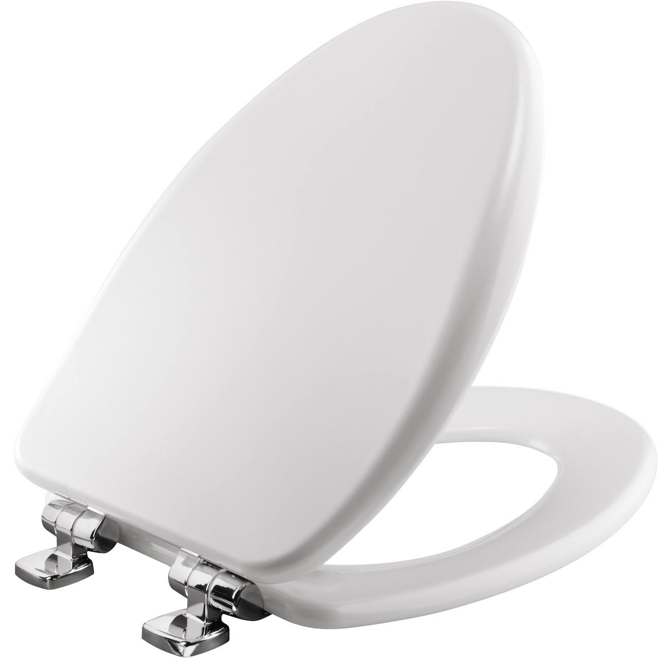Bemis 19170CSLA 000 Elongated Enameled Wood Toilet Seat, White