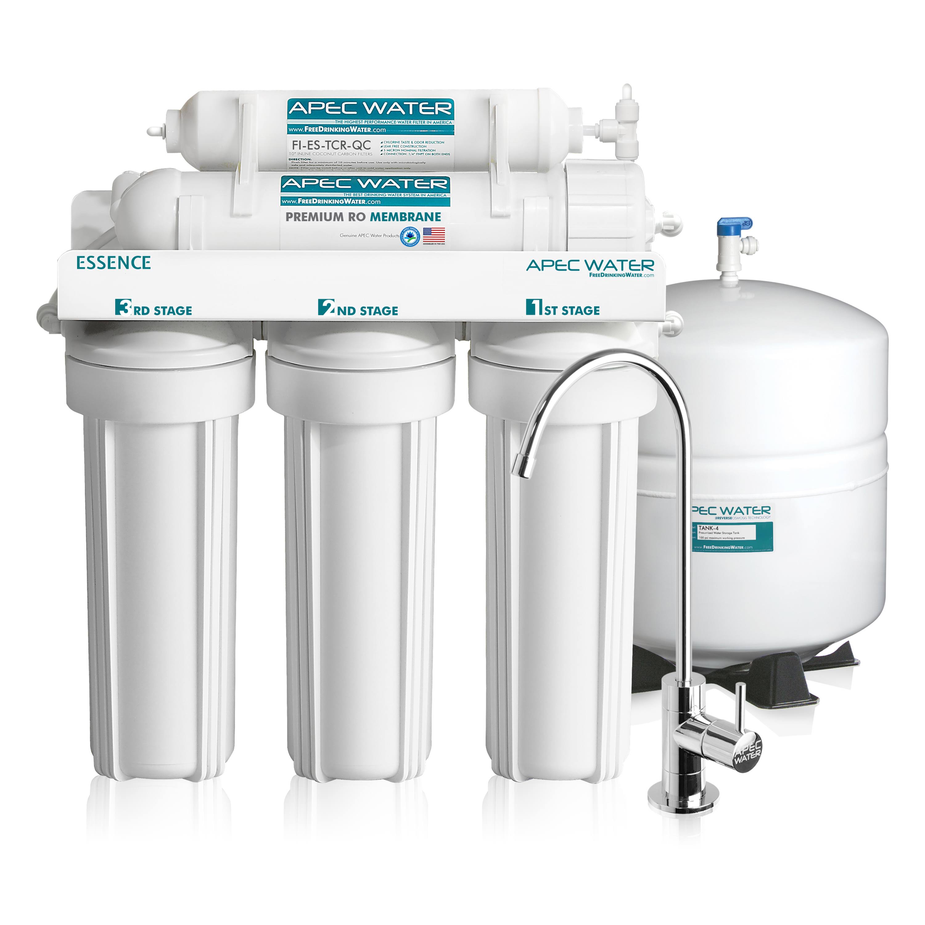 APEC Top Tier 5-Stage Ultra Safe Reverse Osmosis Drinking Water Filter System
