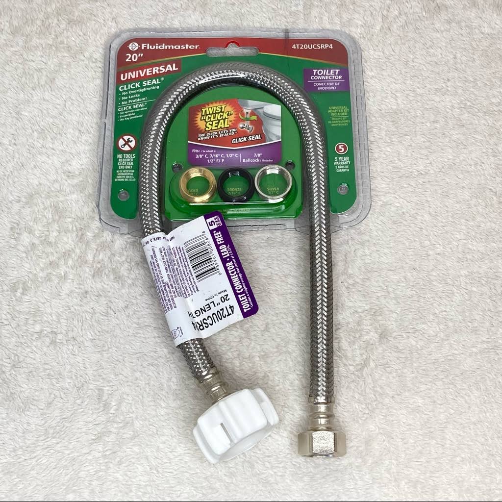 Fluidmaster 4t20ucsrp4 Universal Click Seal 20 inch Toilet Connector