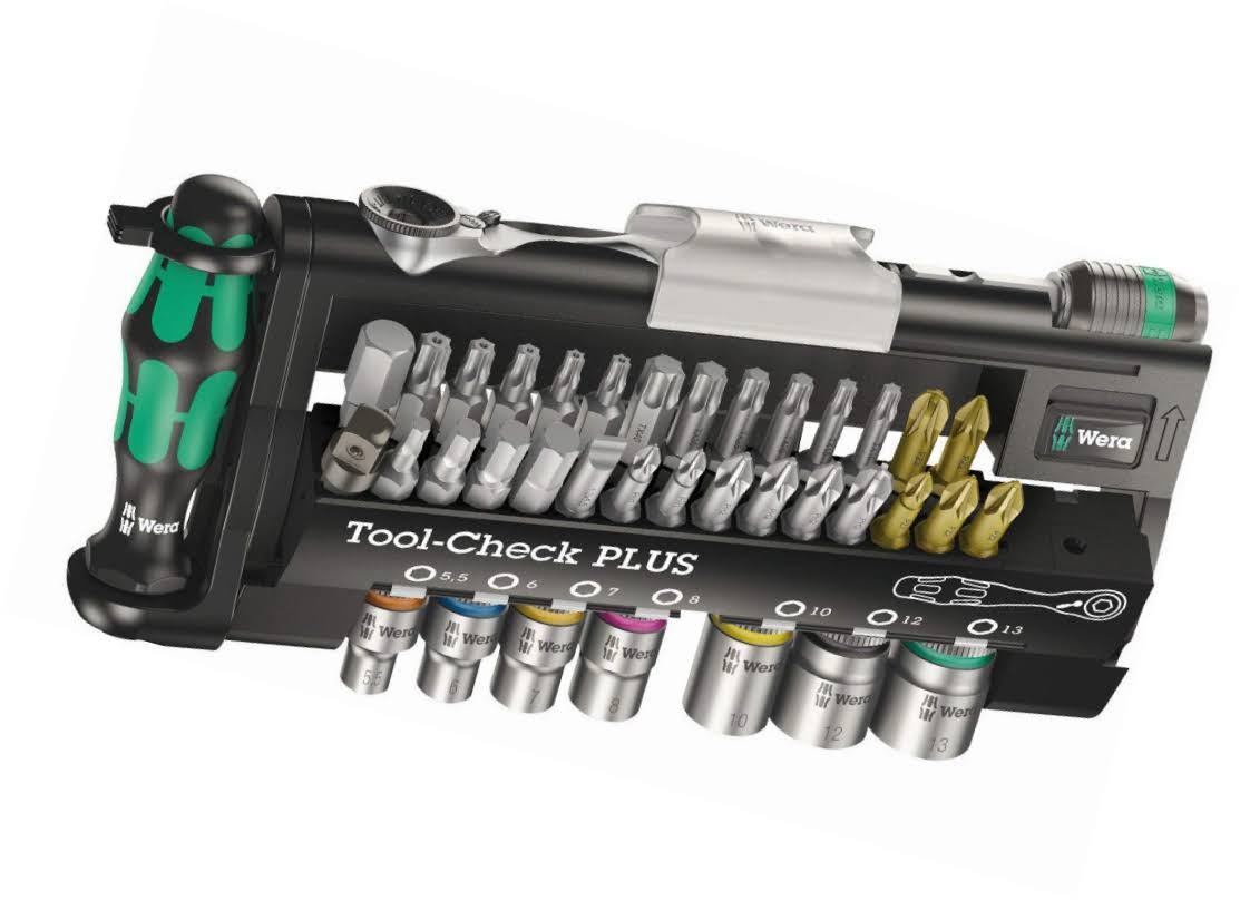 Wera 056490 Tool-Check Plus Bit Ratchet Set with Sockets- Metric