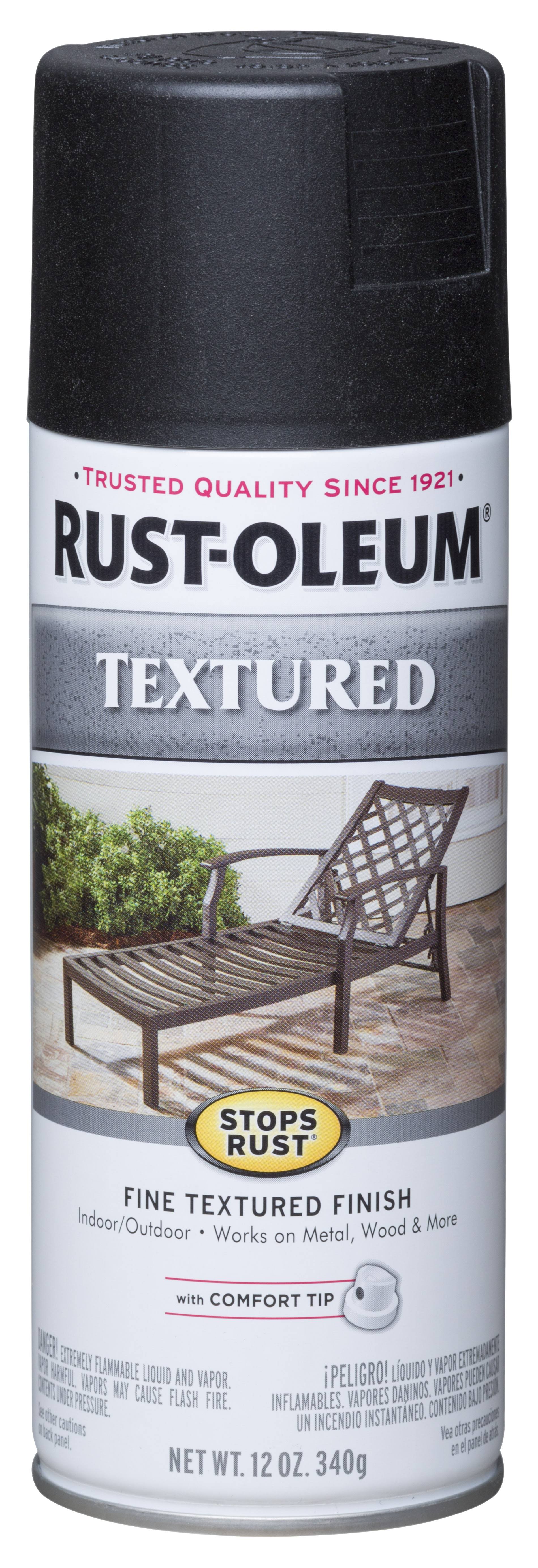 Rust-Oleum 12 oz Stops Rust Textured Spray Paint- Black