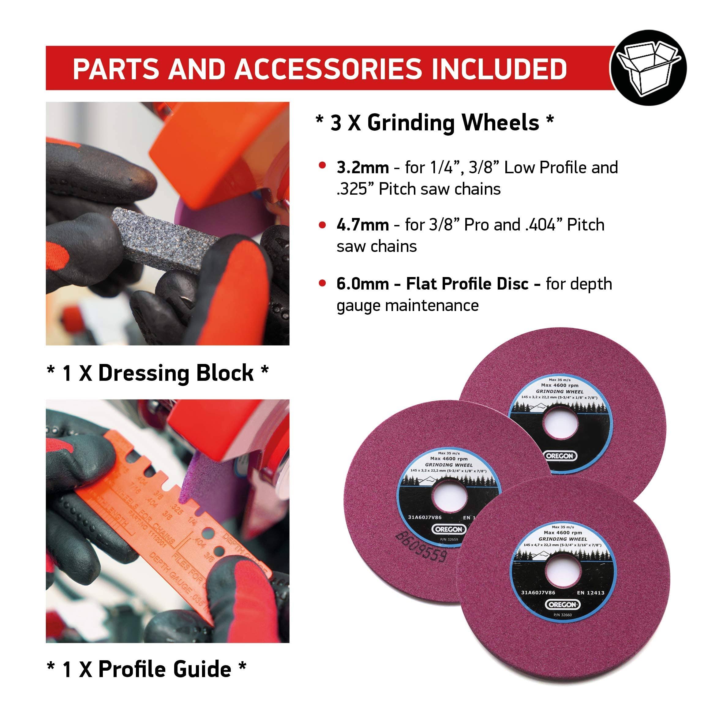 Oregon 620 120 Hydraulic Assist Saw Chain Grinder wj9454