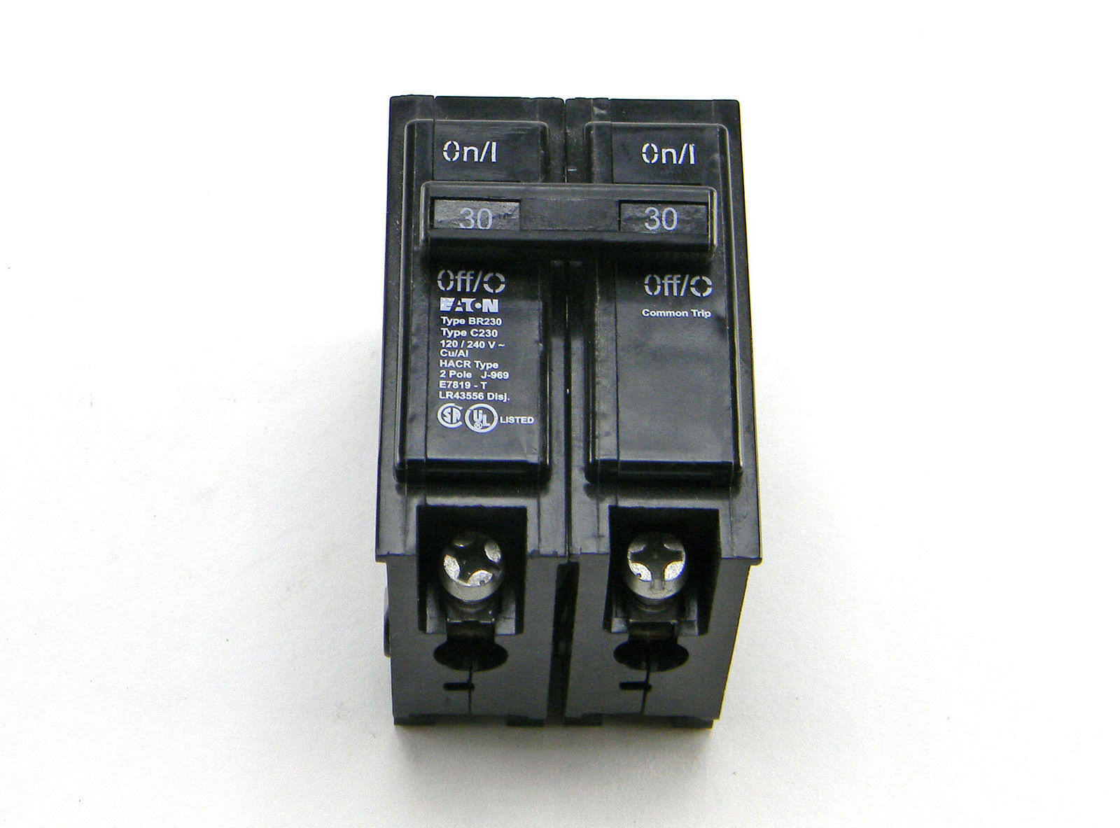 Eaton BR230 2-Pole Circuit Breaker, 30 A, 120/240 V