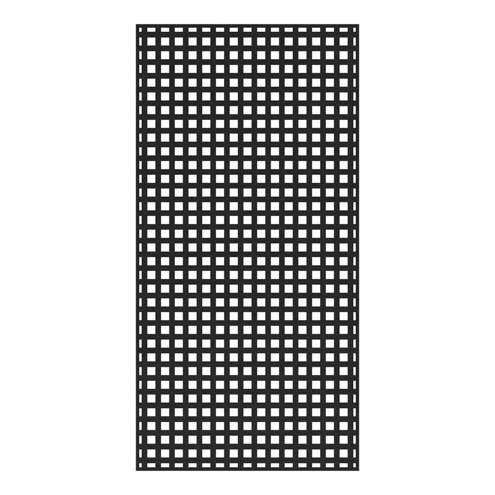 Freedom 1-in x 48-in x 8-ft Black Vinyl Privacy Lattice | 73053435