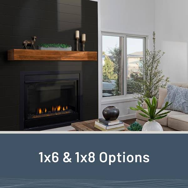 UFP-Edge 1 in. x 6 in. x 8 ft. Timeless Midnight Black Smooth Pine Nickel Gap Shiplap Board (6-pack)