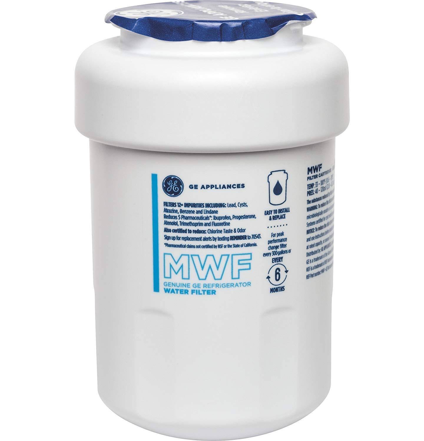 GE Smartwater MWF Refrigerator Water Filter 3-Pack