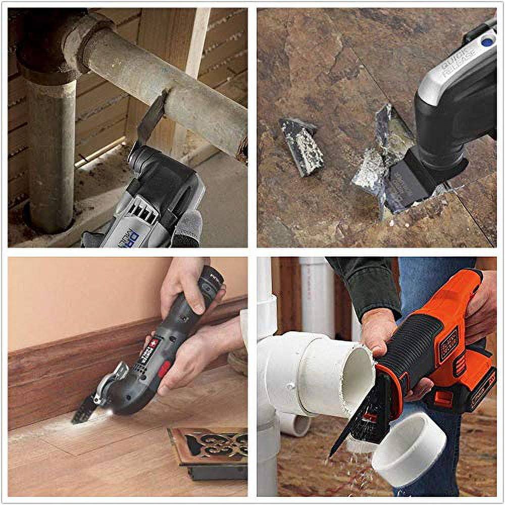 HYSHIER 50 Pcs Oscillating Tool Blades, Professional Universal Oscillating Saw Blades, Wood Multitool Blades, Quick Release Durable