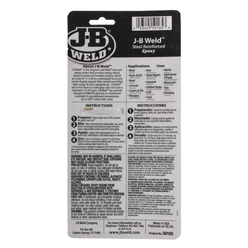 J-B Weld 25 ml Syringe Epoxy
