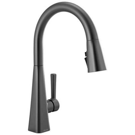 Delta Lenta Single-Handle Pull-Down Kitchen Faucet 19802Z Matte Black