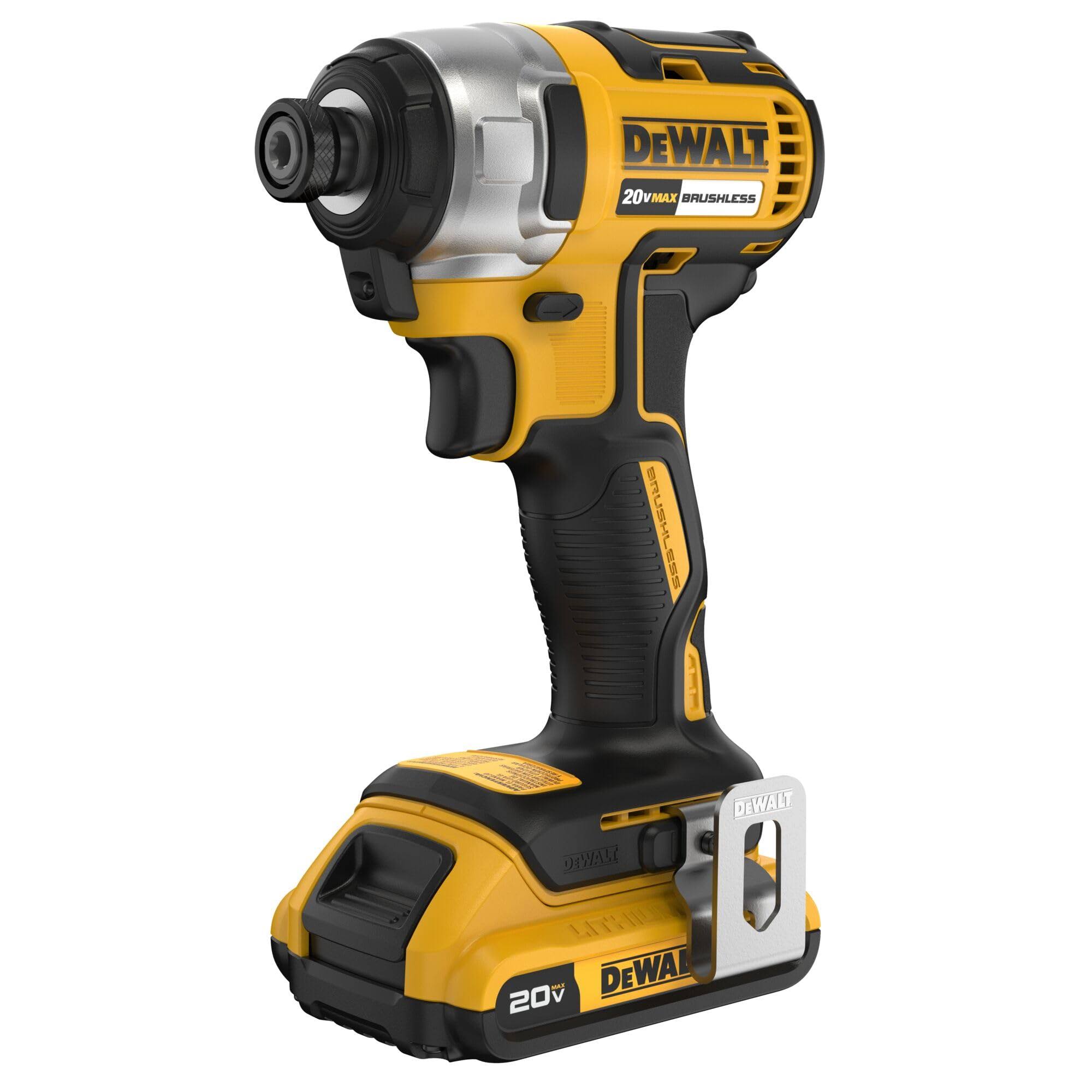 DeWalt 20V Max Brushless 1/4 in. Hex Cordless Impact Driver Kit