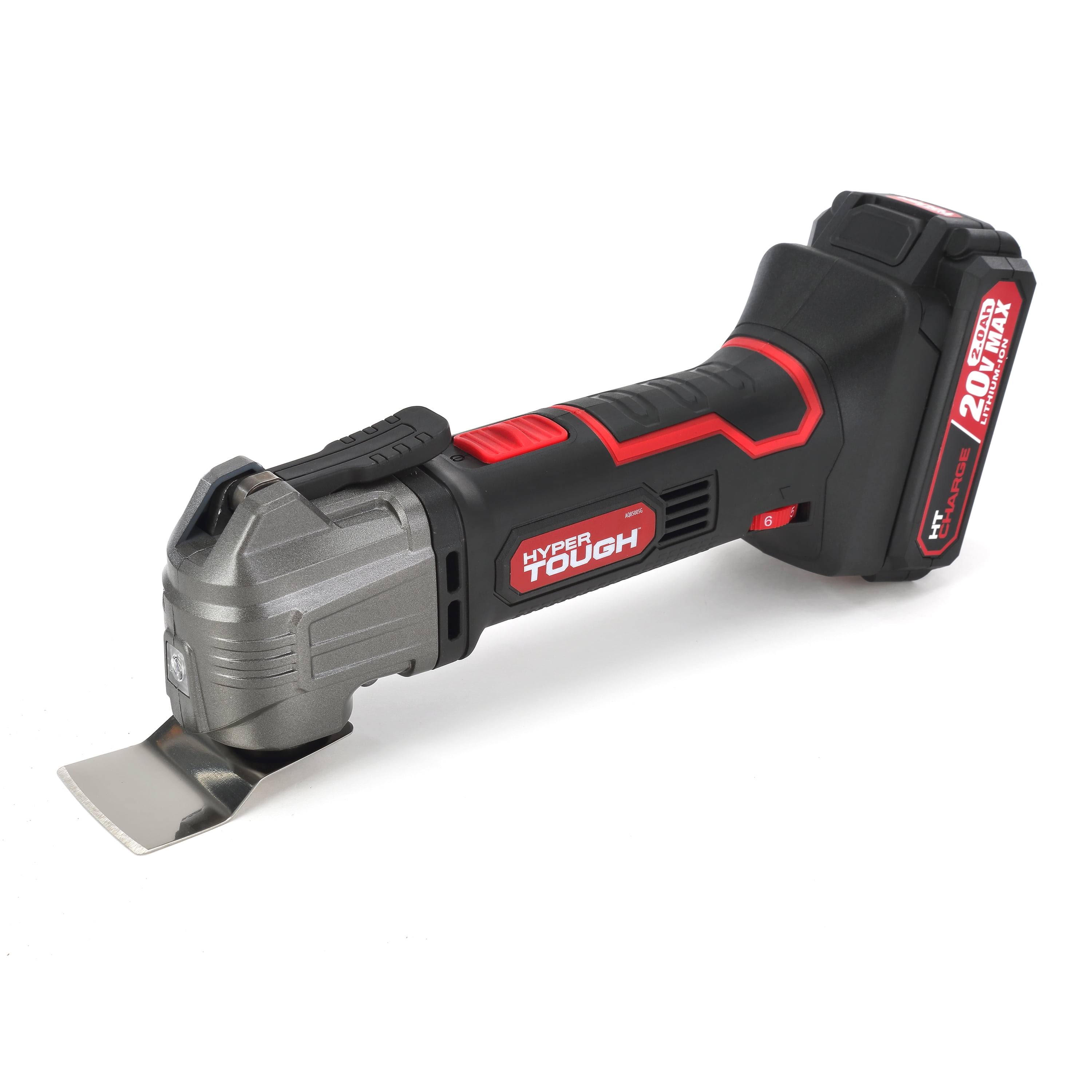 Hyper Tough 20V Max Lithium-Ion Oscillating Power Tool with 2.0Ah Battery & Charger, Size: None