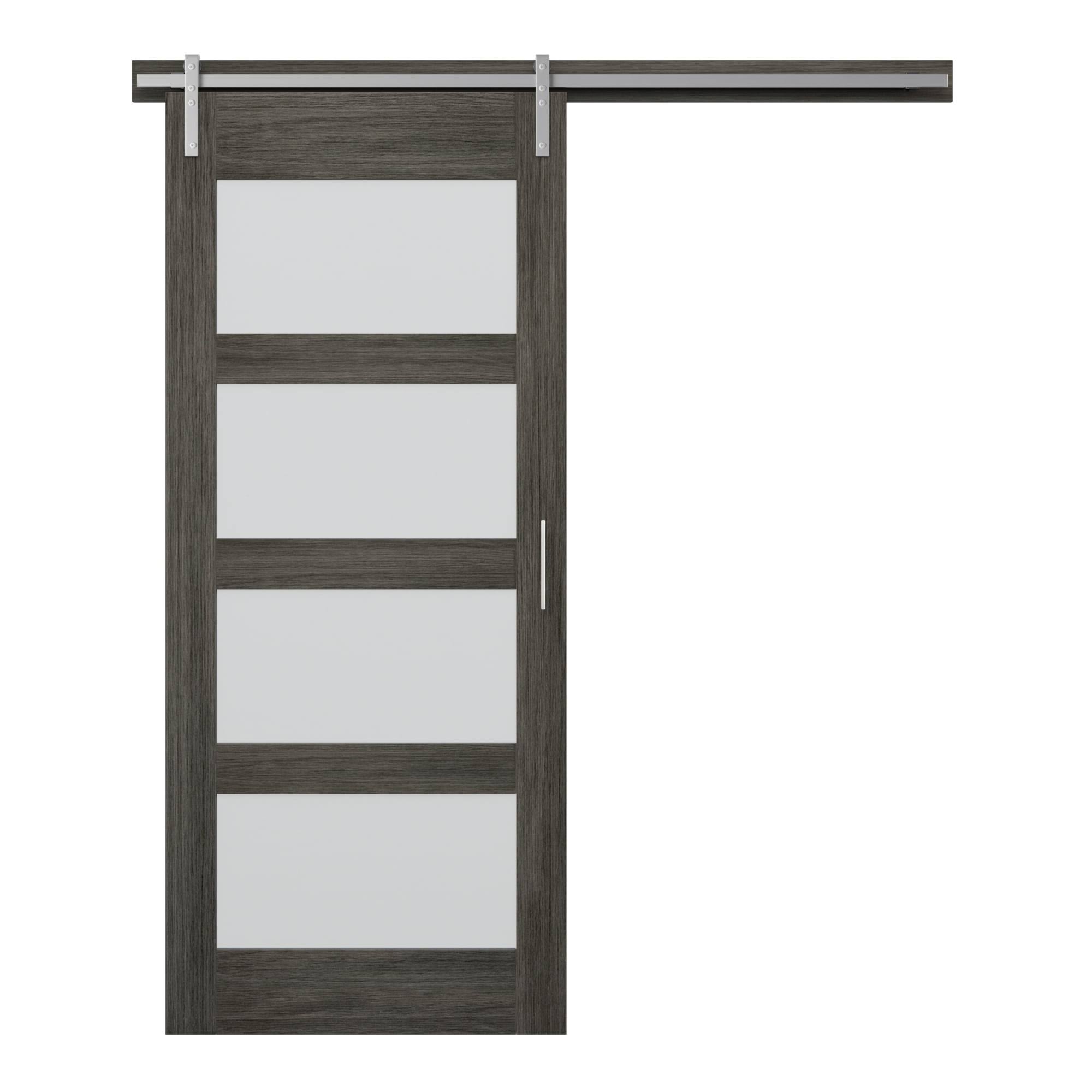 Twin Star Home 36 Sliding Barn Door, Gray