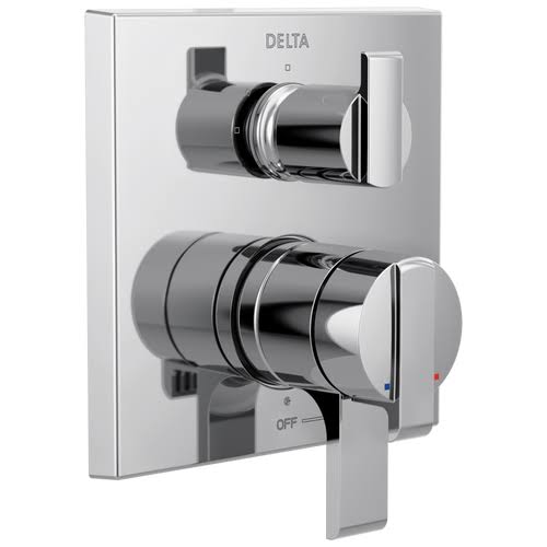 Delta T24867 Ara Angular Modern Monitor 14 Series Valve Trim with 3-Setting Integrated Diverter- Chrome