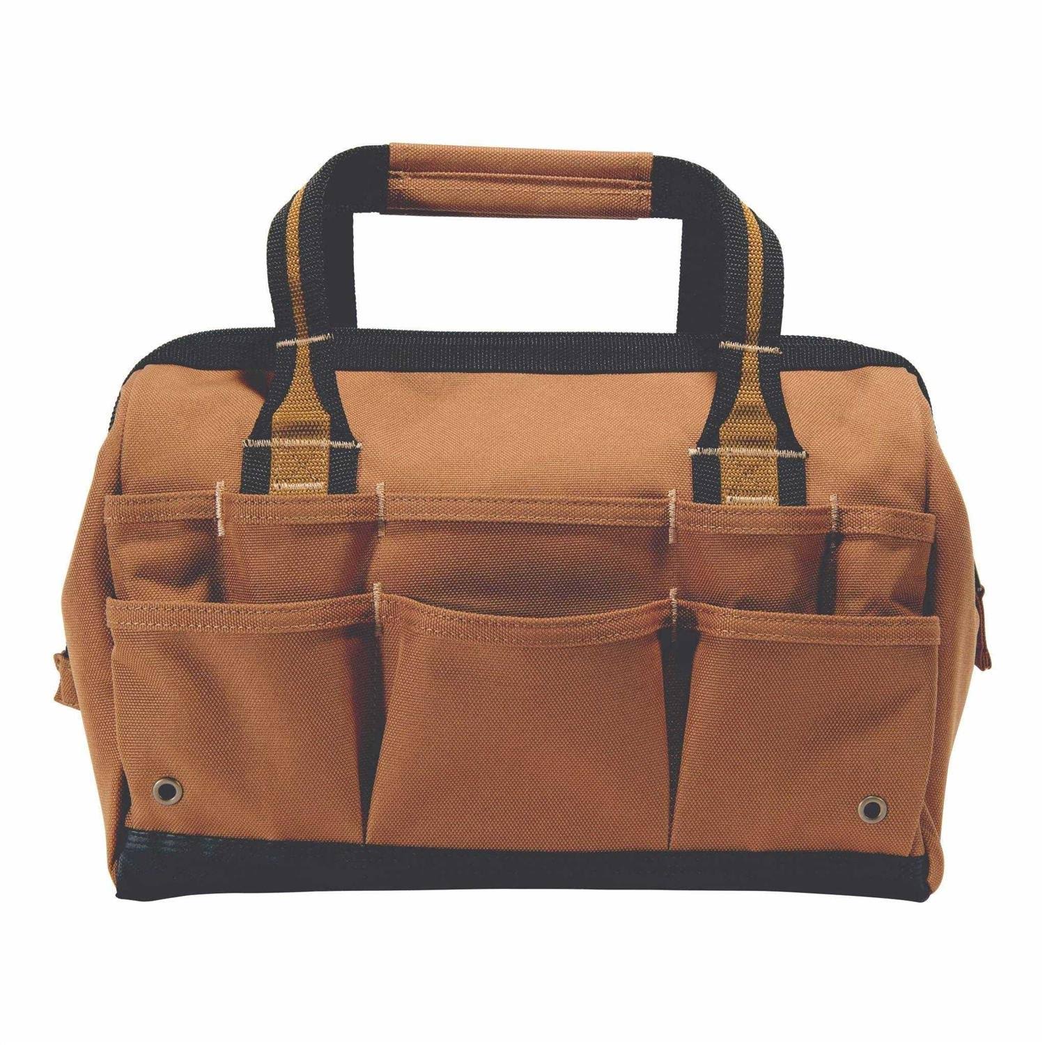Carhartt 25 Pocket Heavyweight Tool Bag- Brown- 14 in