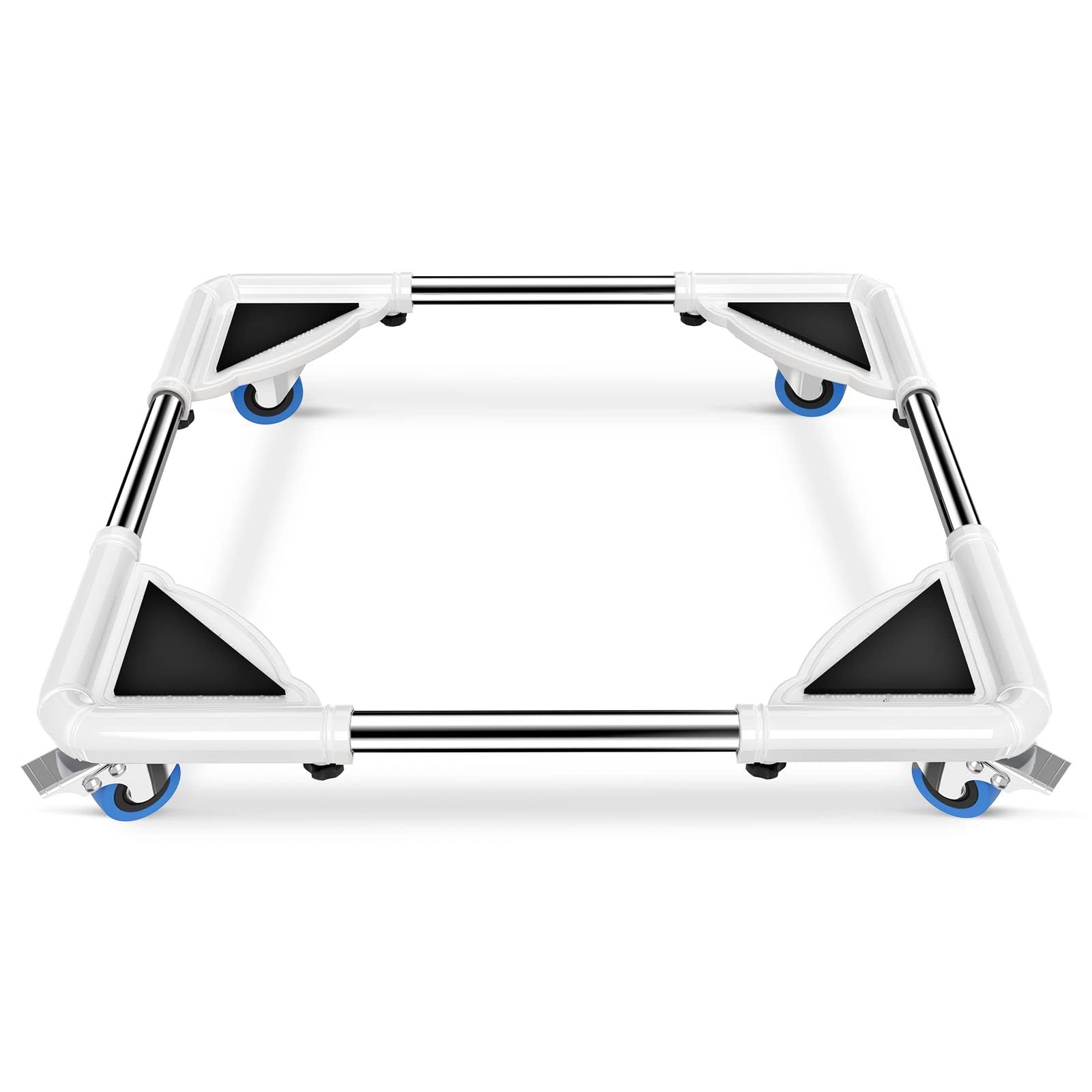 SPACECARE Mini Fridge Stand Furniture Dolly Mobile Roller with 4 Locking WHEELS-BASE Adjustable Refrigerator Washing Machine Sta