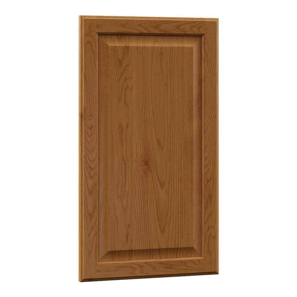 Hampton Bay Hampton 16 in. W x 27.75 in. H Island Decorative End Panel in Medium Oak