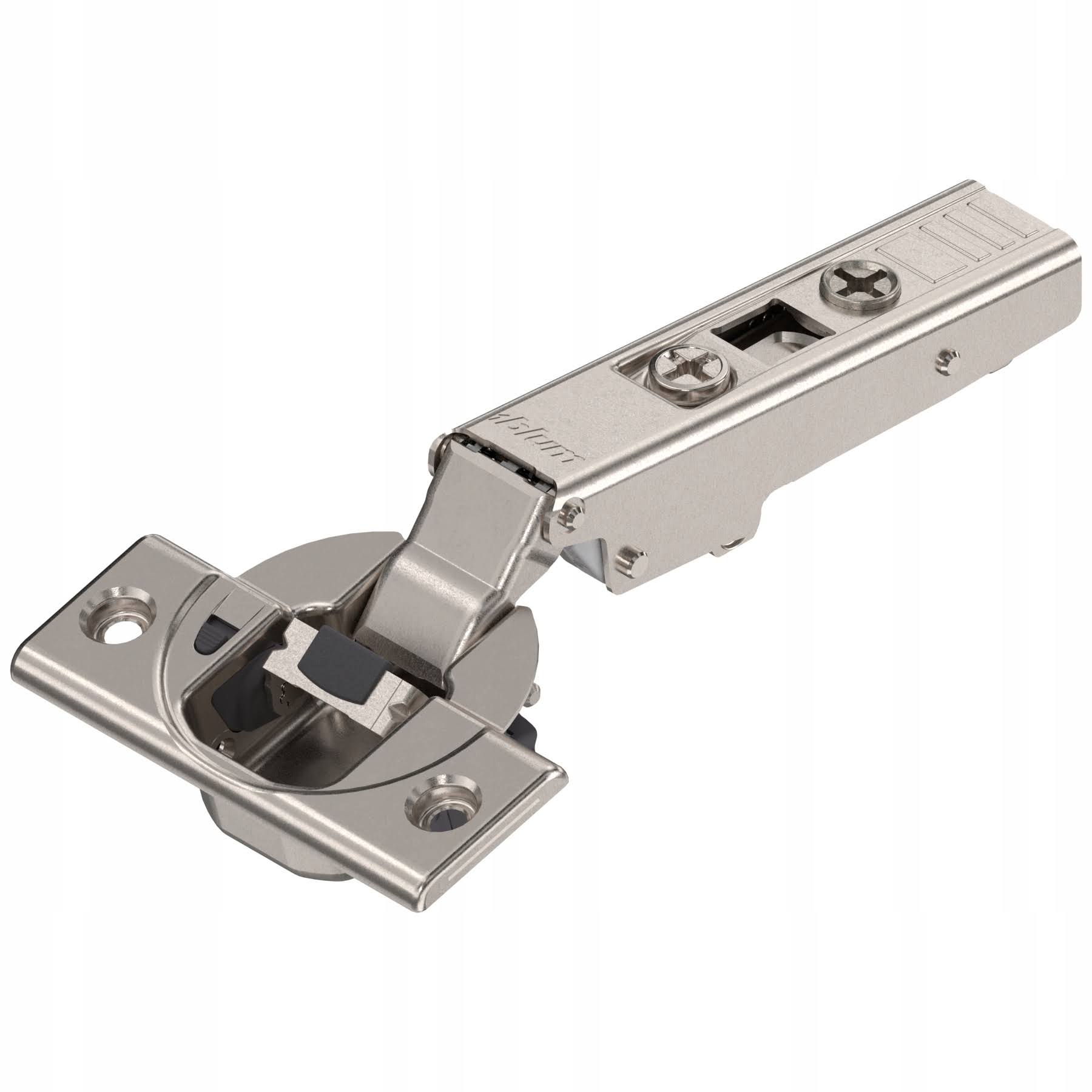 Blum 71B3550 Blumotion Full Overlay Screw-On Cabinet Door Hinges with 110-Degree Nickel