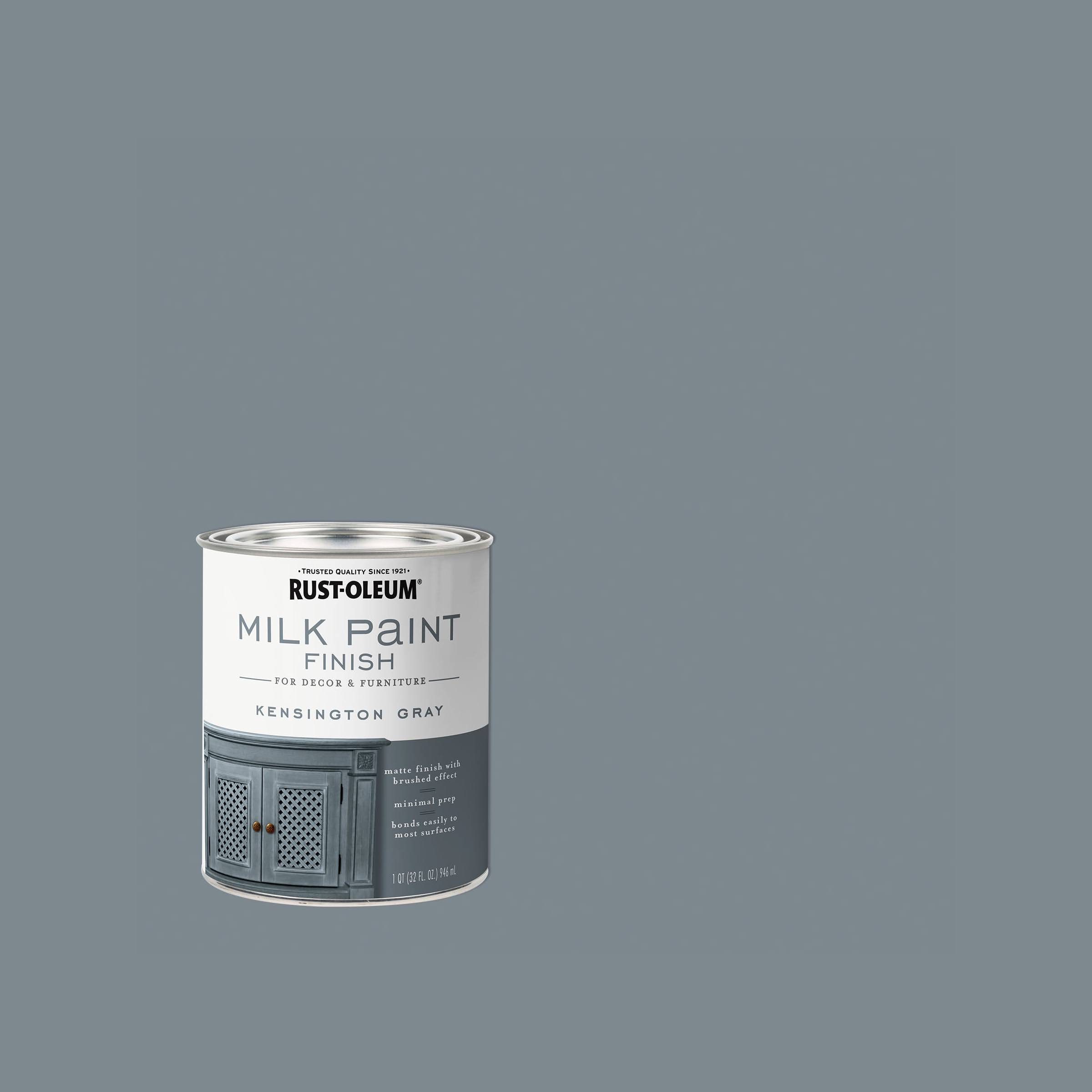Rust-Oleum Kingston Milk Paint, Gray- 32 fl oz can