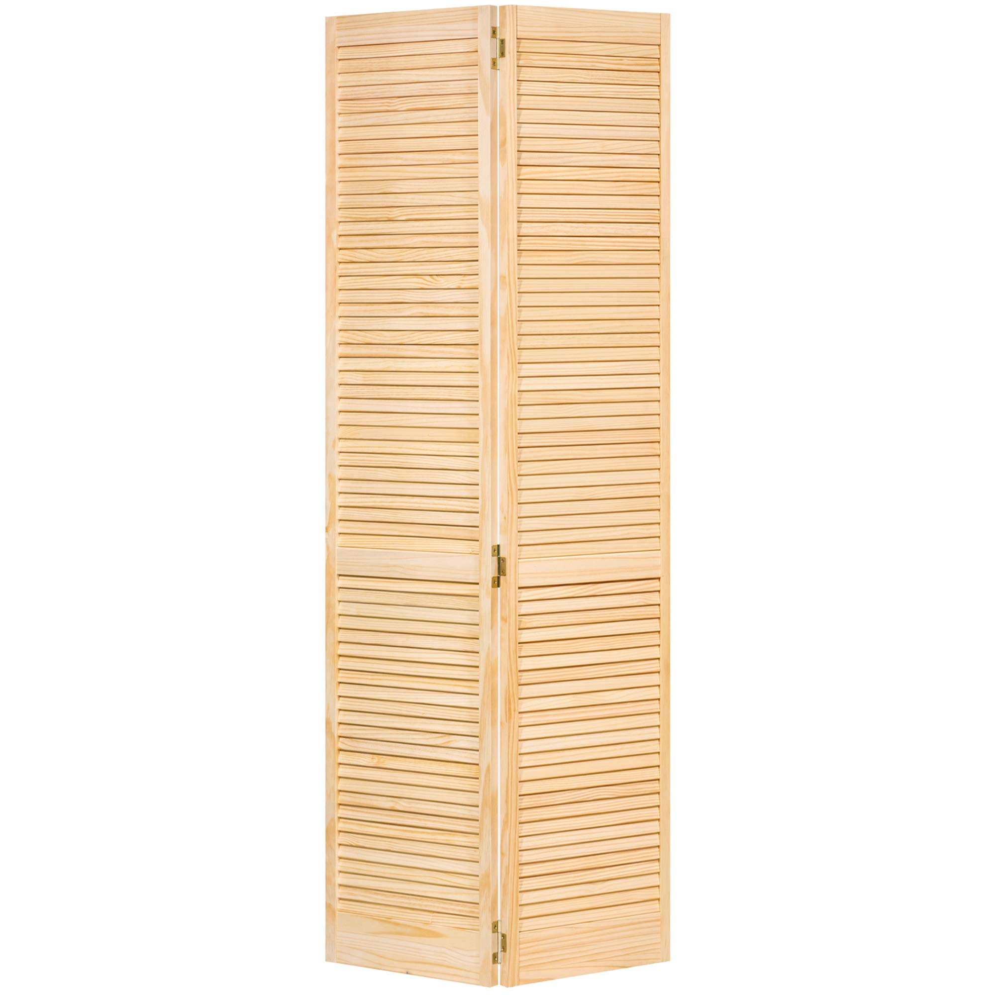 Kimberly Bay Louvered Wood Primed Bi-Fold Door