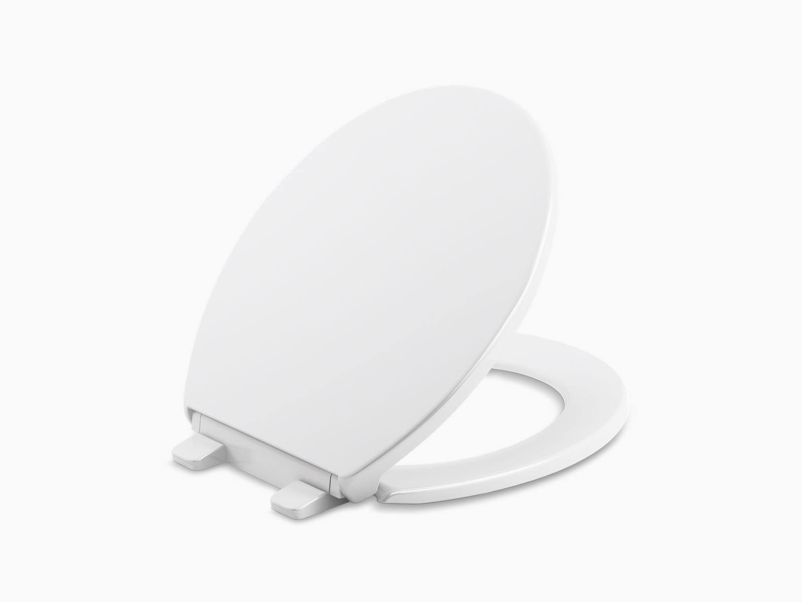 Kohler 20111-0 Brevia Quiet-Close Round-Front Toilet Seat- White