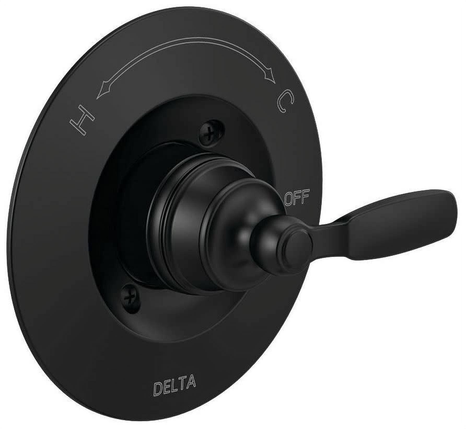 Delta Woodhurst: Valve Only Trim Matte Black T14032