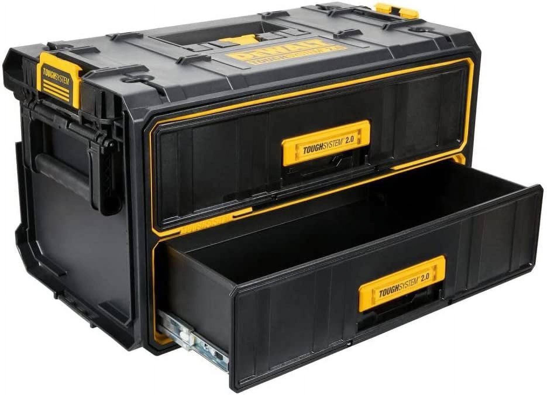 DeWalt ToughSystem Tool Box, 2.0 Two-Drawer, 21.8in. DWST08320