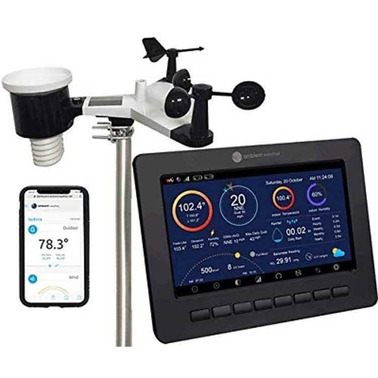 Ambient Weather WS-2000 Smart Weather Station with WiFi Remote Monitoring and Alerts